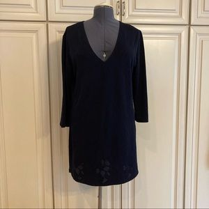 NEW J Valdi navy bathing suit coverup sz XL